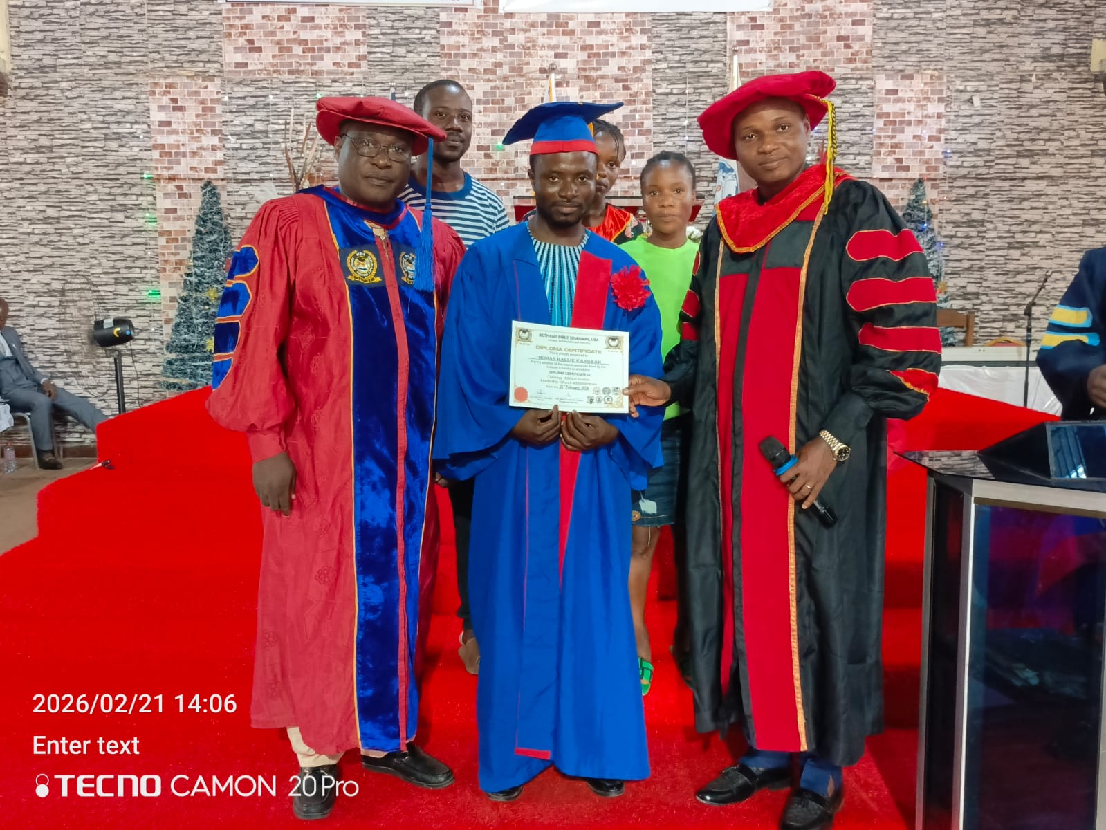 Honourary Doctorate Monrovia